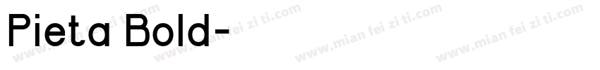 Pieta Bold字体转换